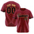 Custom Crimson Black-Old Gold Classic Style Authentic Baseball Jersey