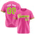 Custom Pink Neon Green-White Classic Style Authentic Baseball Jersey