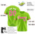 Custom Neon Green Pink-White Classic Style Authentic Baseball Jersey