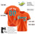 Custom Orange Aqua-White Classic Style Authentic Baseball Jersey