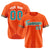 Custom Orange Aqua-White Classic Style Authentic Baseball Jersey