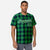 Custom Green Navy Personalized Plaid Design Authentic Baseball Jersey