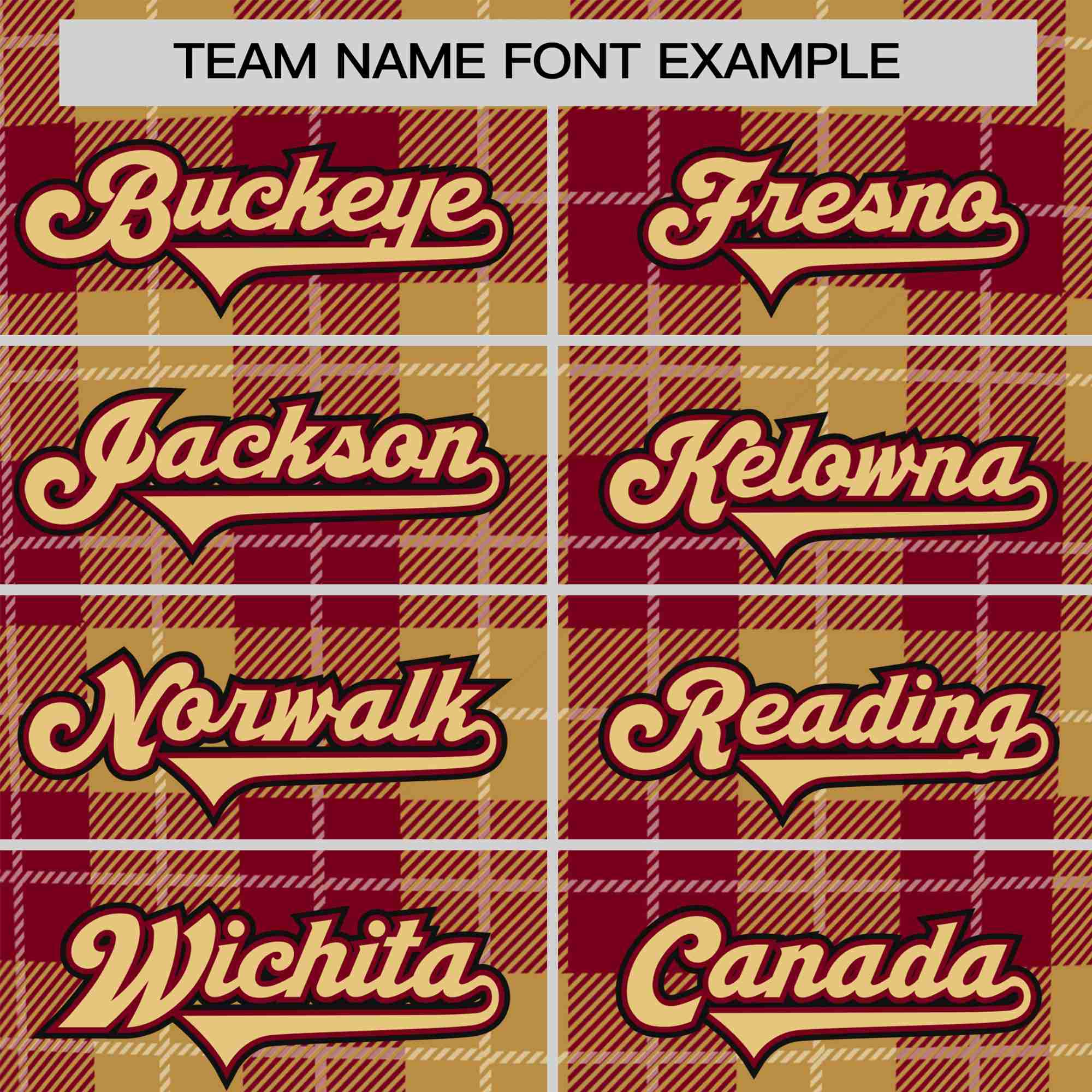 Custom Yellow Crimson Personalized Plaid Design Authentic Baseball Jersey