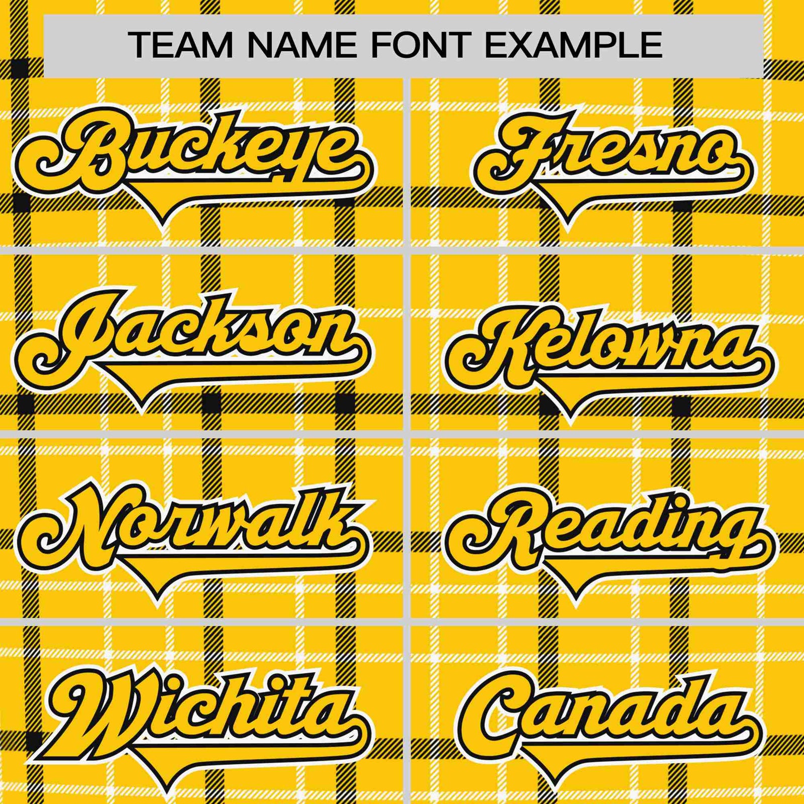 Custom Gold Black Personalized Plaid Design Authentic Baseball Jersey