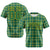 Custom Kelly Green Gold Personalized Plaid Design Authentic Baseball Jersey