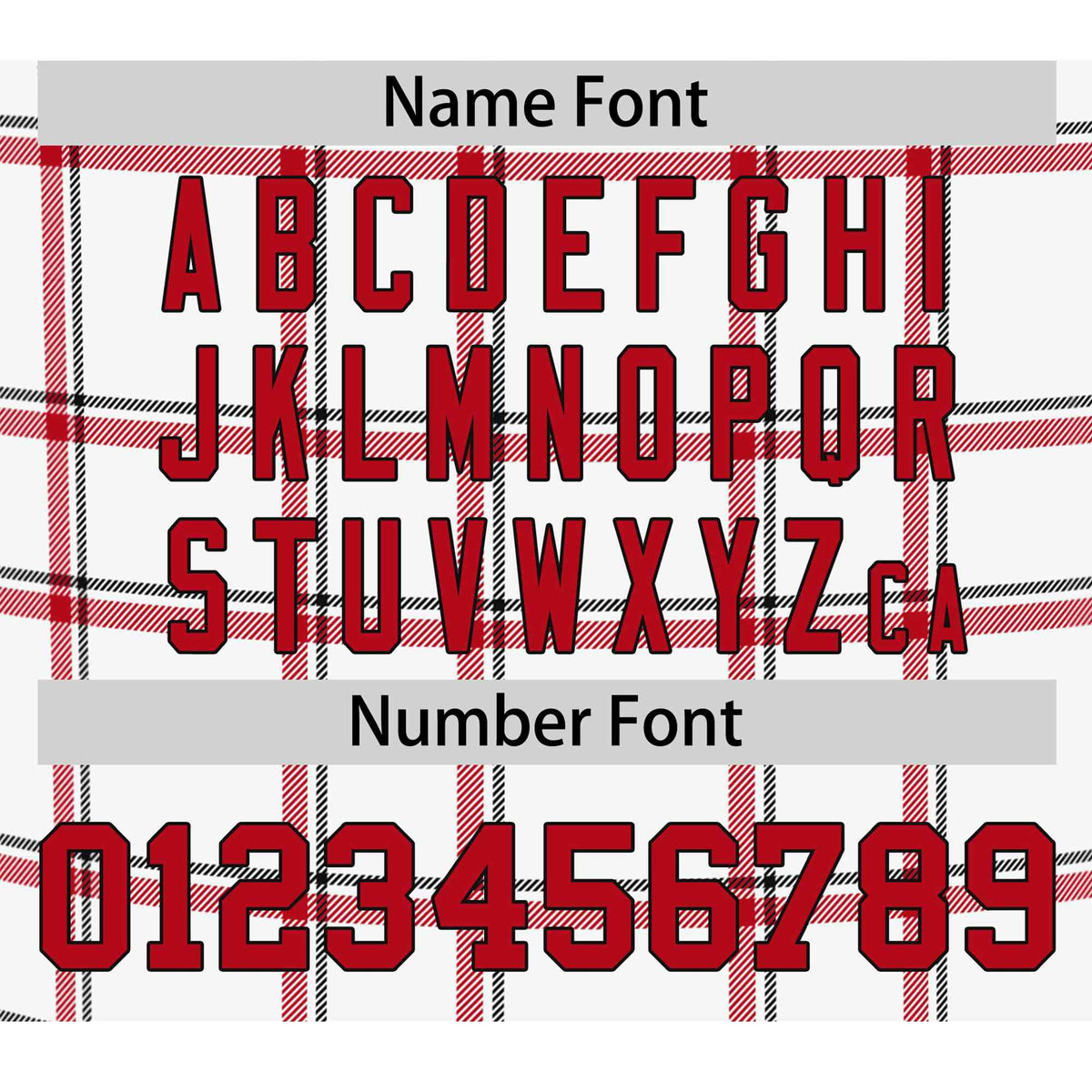 Custom White Red Personalized Plaid Design Authentic Baseball Jersey