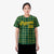 Custom Green Yellow Personalized Plaid Design Authentic Baseball Jersey