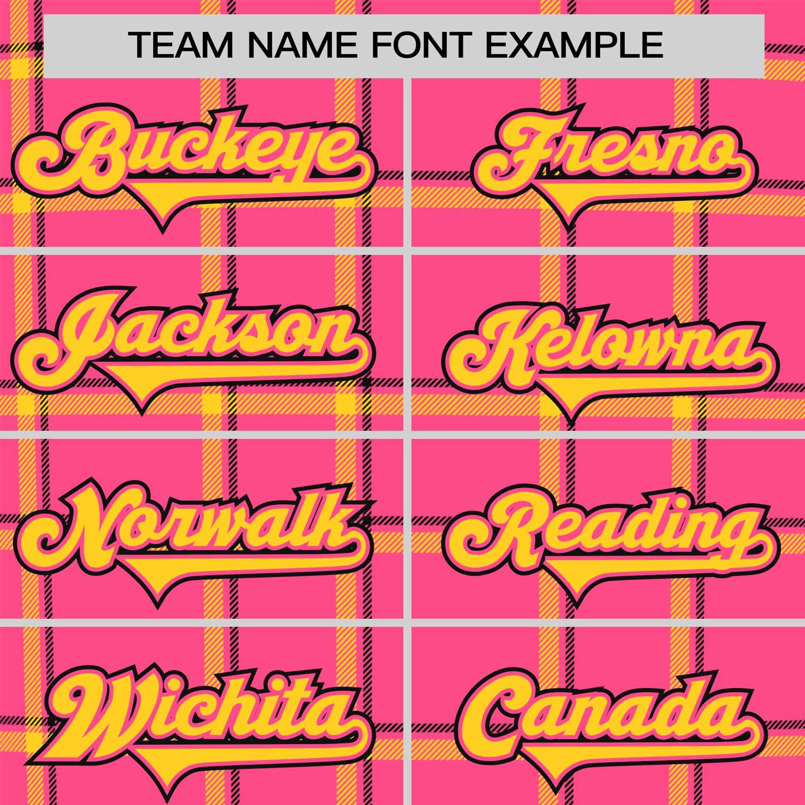 Custom Pink Gold Personalized Plaid Design Authentic Baseball Jersey