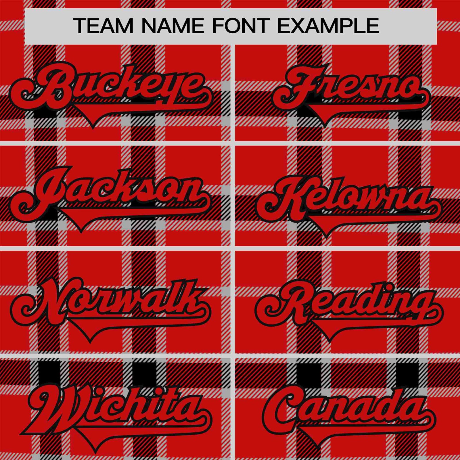 Custom Red Crimson Personalized Plaid Design Authentic Baseball Jersey