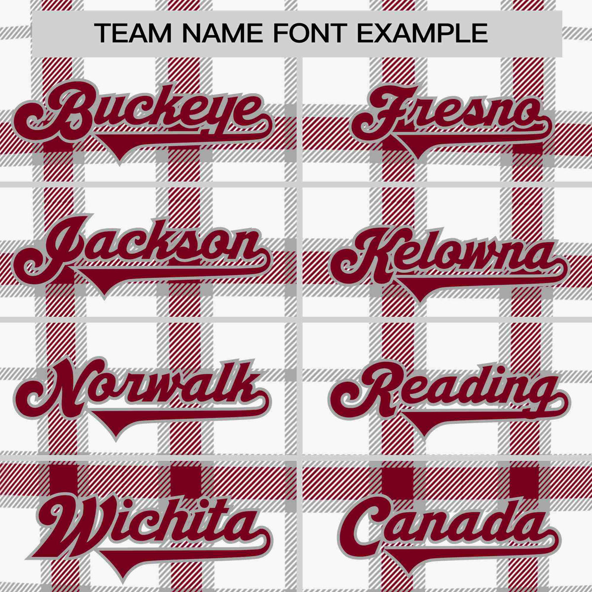 Custom White Crimson Personalized Plaid Design Authentic Baseball Jersey