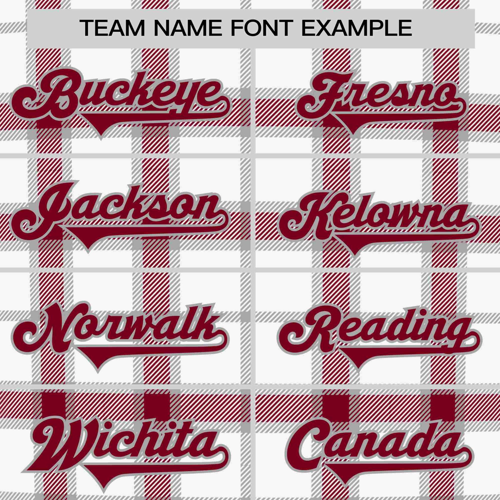 Custom White Crimson Personalized Plaid Design Authentic Baseball Jersey