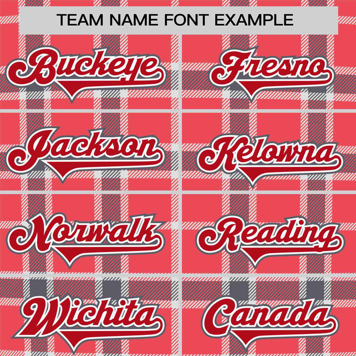 Custom Light Red Crimson Personalized Plaid Design Authentic Baseball Jersey