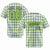 Custom Neon Green Black Personalized Plaid Design Authentic Baseball Jersey