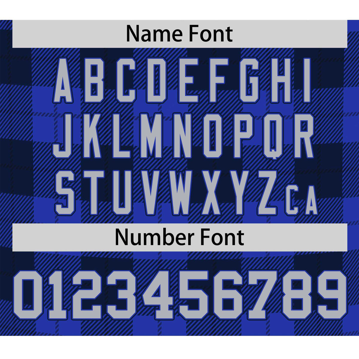 Custom Royal Navy Personalized Plaid Design Authentic Baseball Jersey