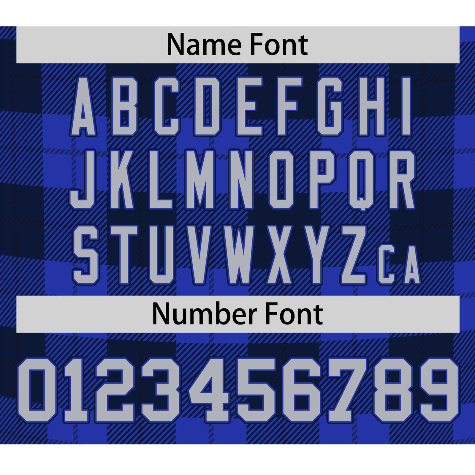 Custom Royal Navy Personalized Plaid Design Authentic Baseball Jersey