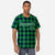 Custom Green Navy Personalized Plaid Design Authentic Baseball Jersey