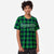 Custom Green Navy Personalized Plaid Design Authentic Baseball Jersey