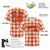 Custom Orange White Personalized Plaid Design Authentic Baseball Jersey