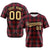 Custom Crimson Black Personalized Plaid Design Authentic Baseball Jersey