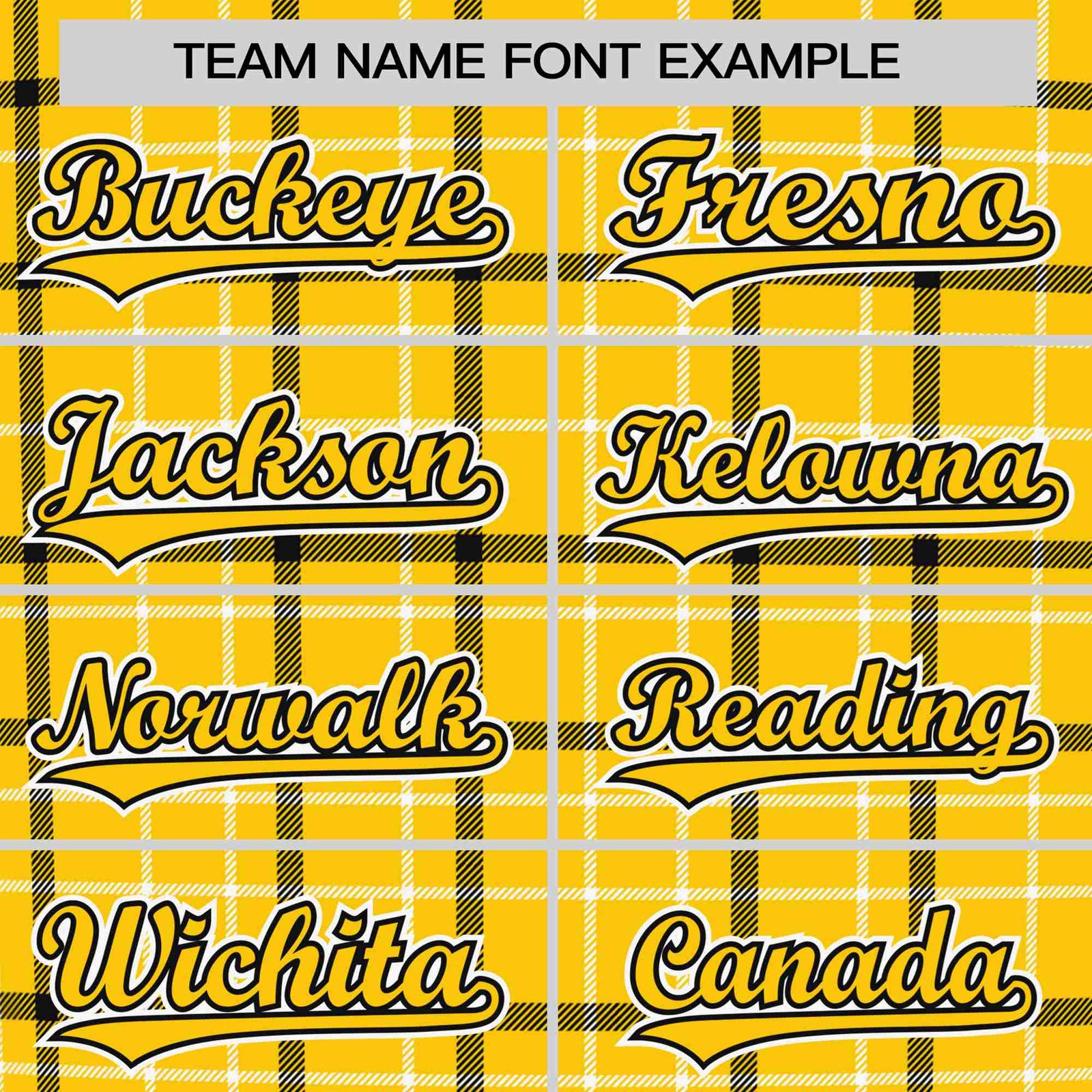 Custom Gold Black Personalized Plaid Design Authentic Baseball Jersey