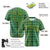 Custom Kelly Green Gold Personalized Plaid Design Authentic Baseball Jersey