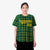 Custom Green Yellow Personalized Plaid Design Authentic Baseball Jersey