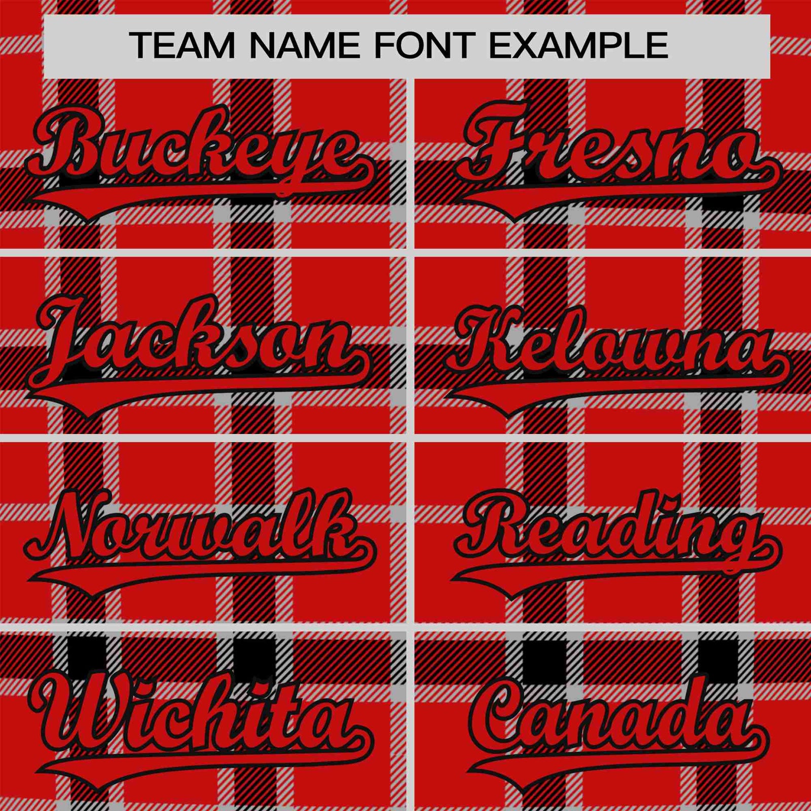 Custom Red Crimson Personalized Plaid Design Authentic Baseball Jersey