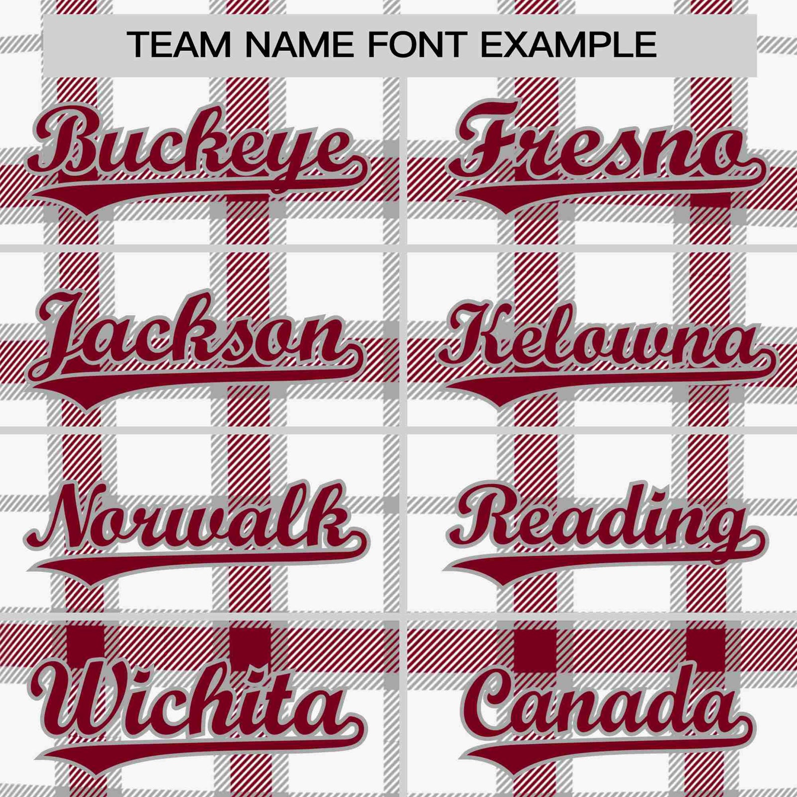 Custom White Crimson Personalized Plaid Design Authentic Baseball Jersey