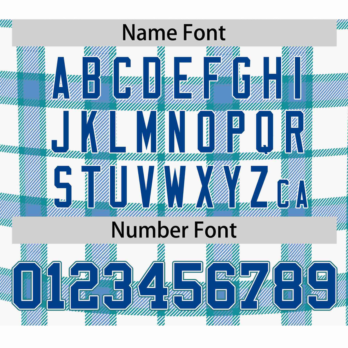 Custom White Light Blue Personalized Plaid Design Authentic Baseball Jersey