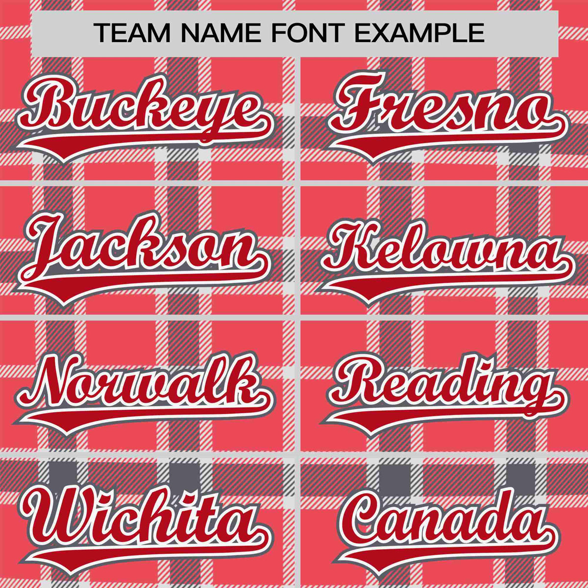 Custom Light Red Crimson Personalized Plaid Design Authentic Baseball Jersey