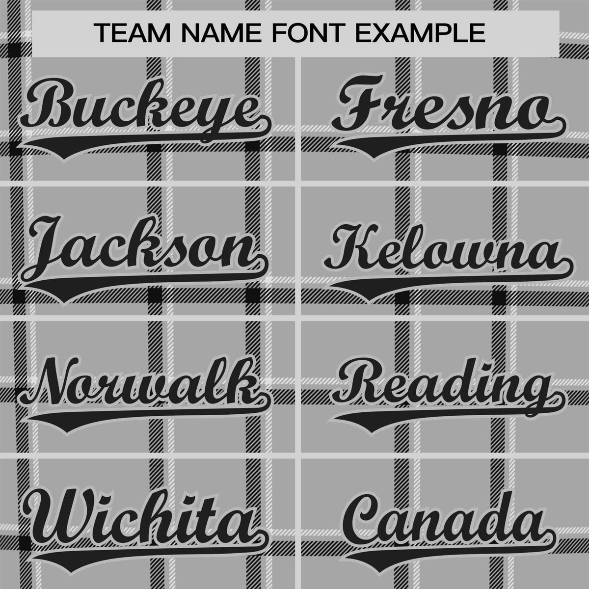 Custom Gray Black Personalized Plaid Design Authentic Baseball Jersey