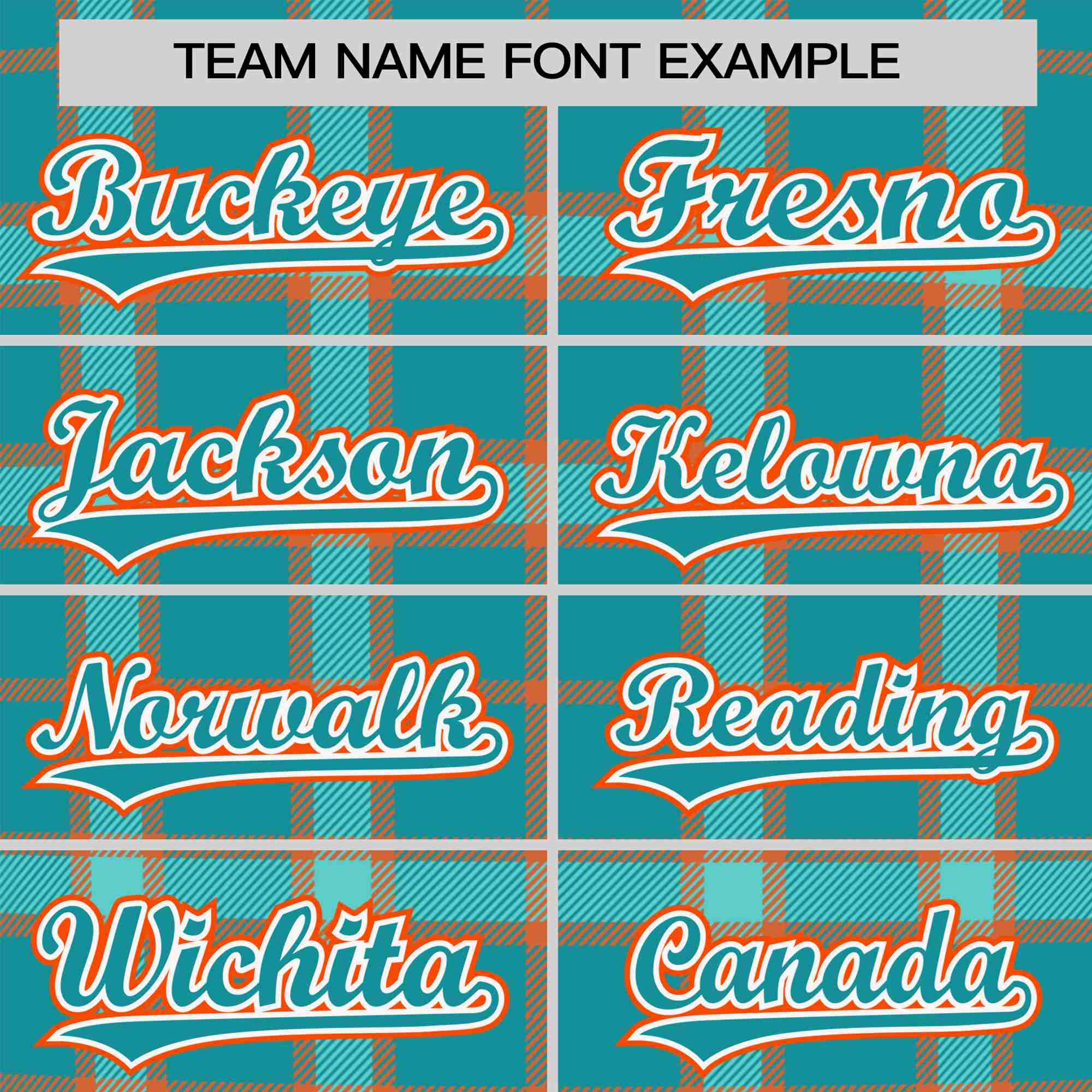 Custom Aqua Green Personalized Plaid Design Authentic Baseball Jersey