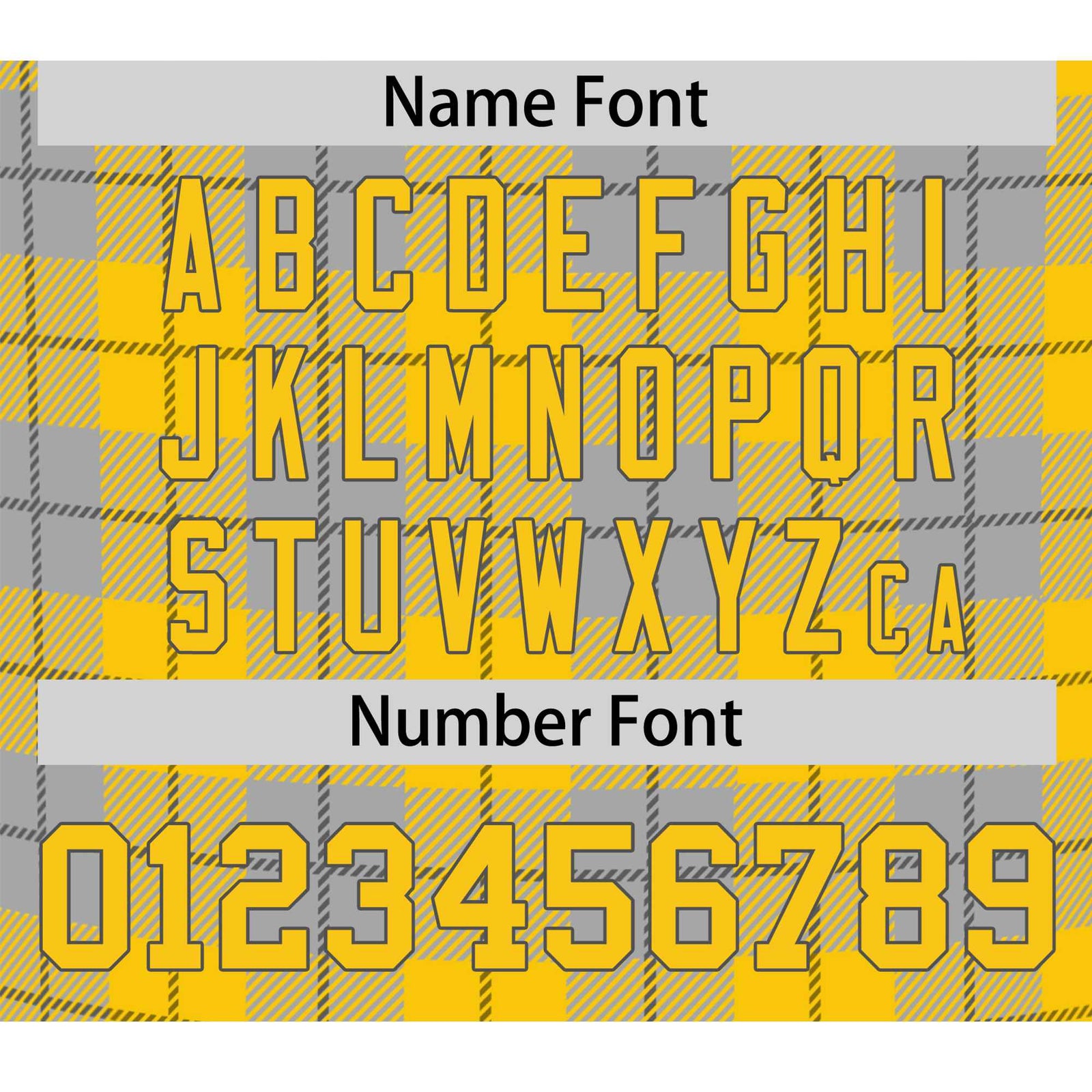 Custom Gold Gray Personalized Plaid Design Authentic Baseball Jersey