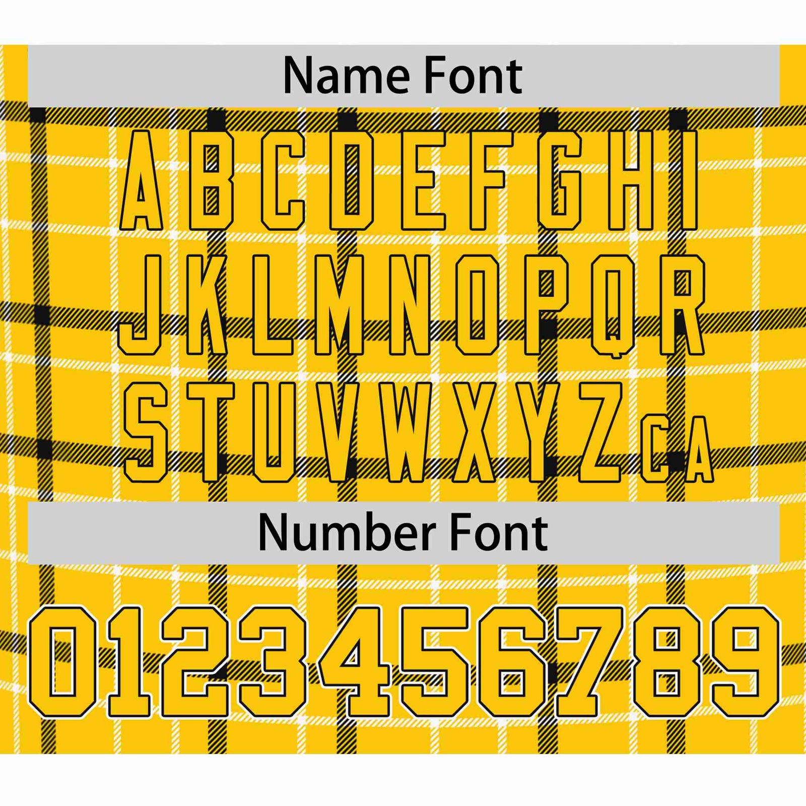 Custom Gold Black Personalized Plaid Design Authentic Baseball Jersey