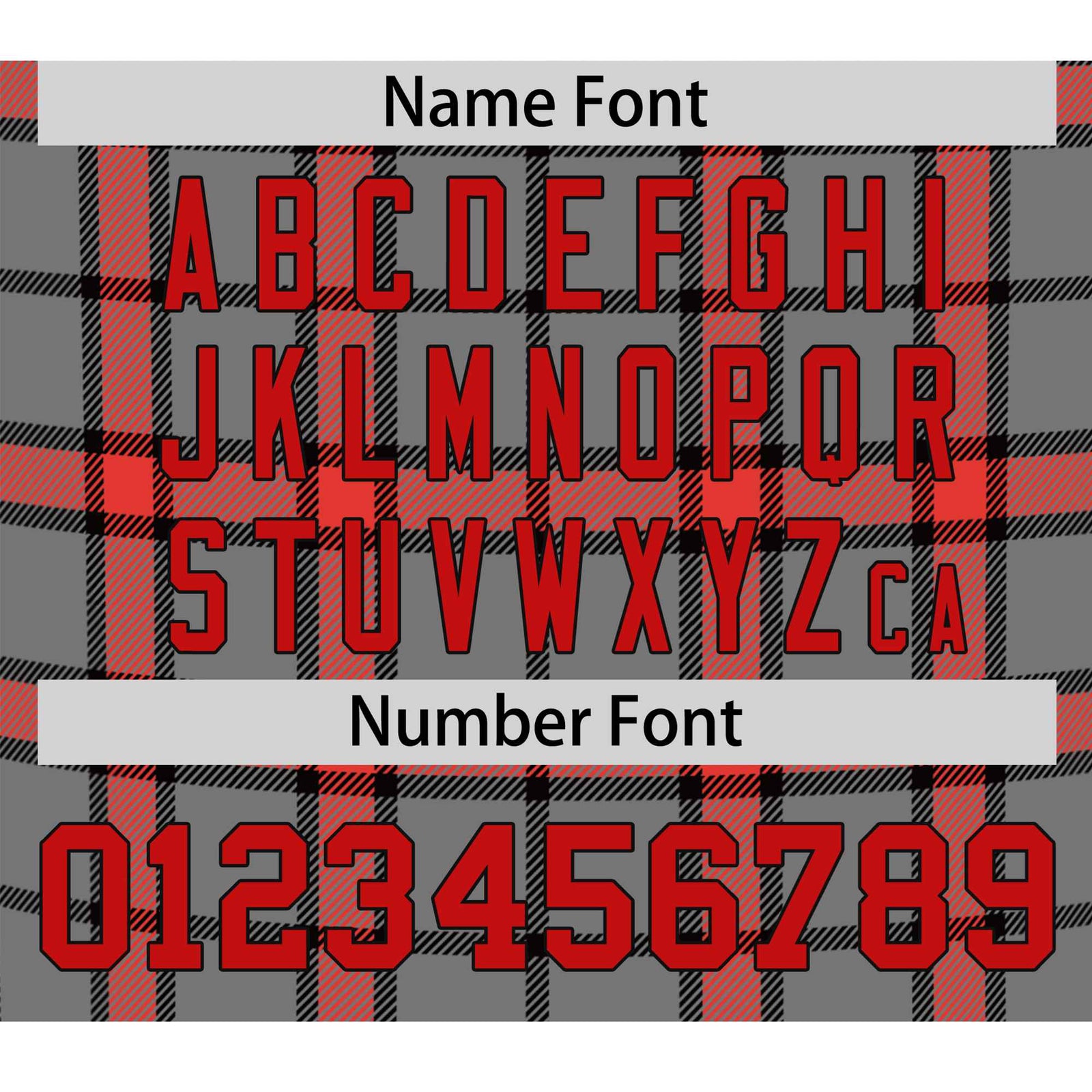 Custom Gray Red Personalized Plaid Design Authentic Baseball Jersey