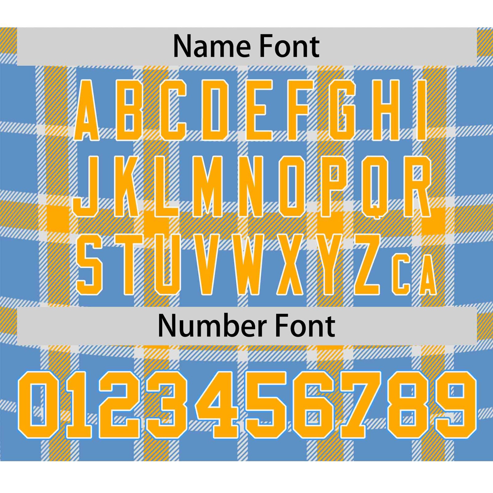 Custom Light Blue Yellow Personalized Plaid Design Authentic Baseball Jersey