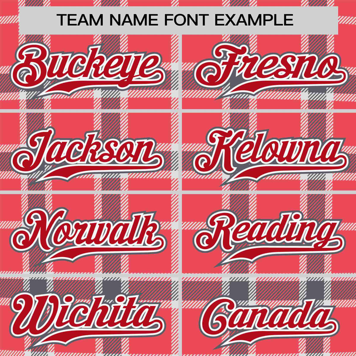 Custom Light Red Crimson Personalized Plaid Design Authentic Baseball Jersey