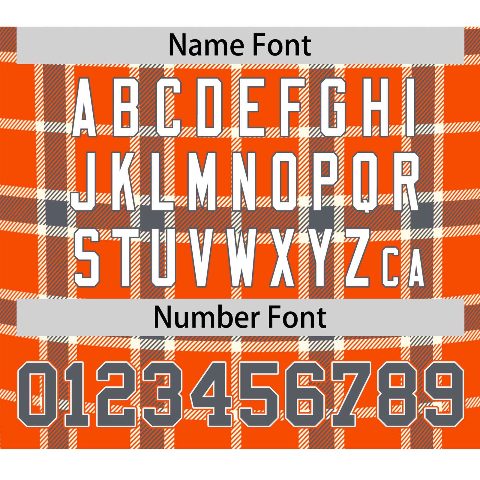 Custom Orange Brown Personalized Plaid Design Authentic Baseball Jersey