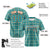 Custom Aqua Green Personalized Plaid Design Authentic Baseball Jersey