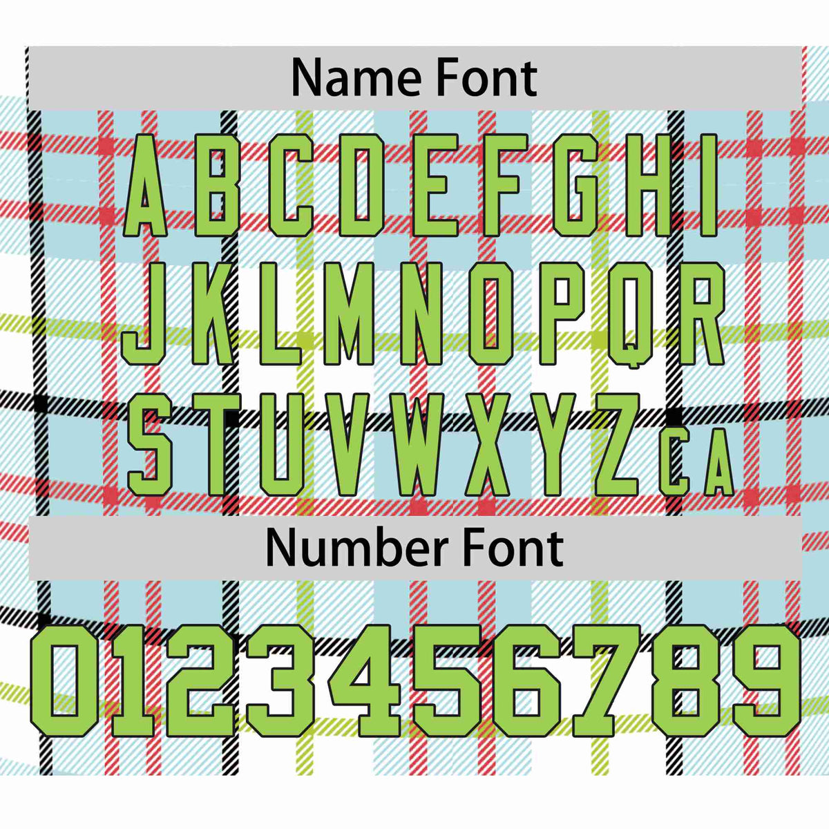 Custom White Neon Green-Red Personalized Plaid Design Authentic Baseball Jersey