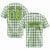 Custom Neon Green Black Personalized Plaid Design Authentic Baseball Jersey