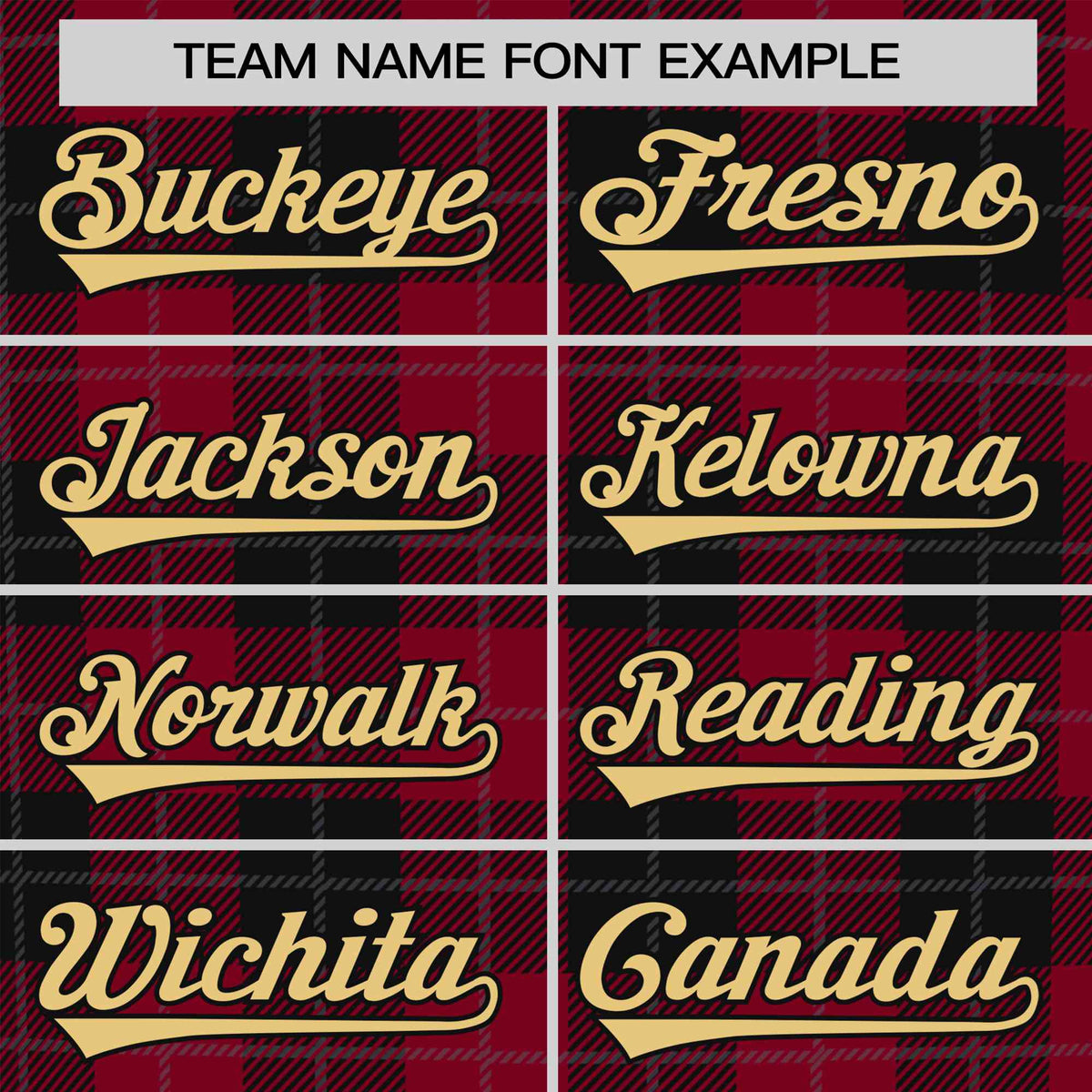 Custom Crimson Black Personalized Plaid Design Authentic Baseball Jersey