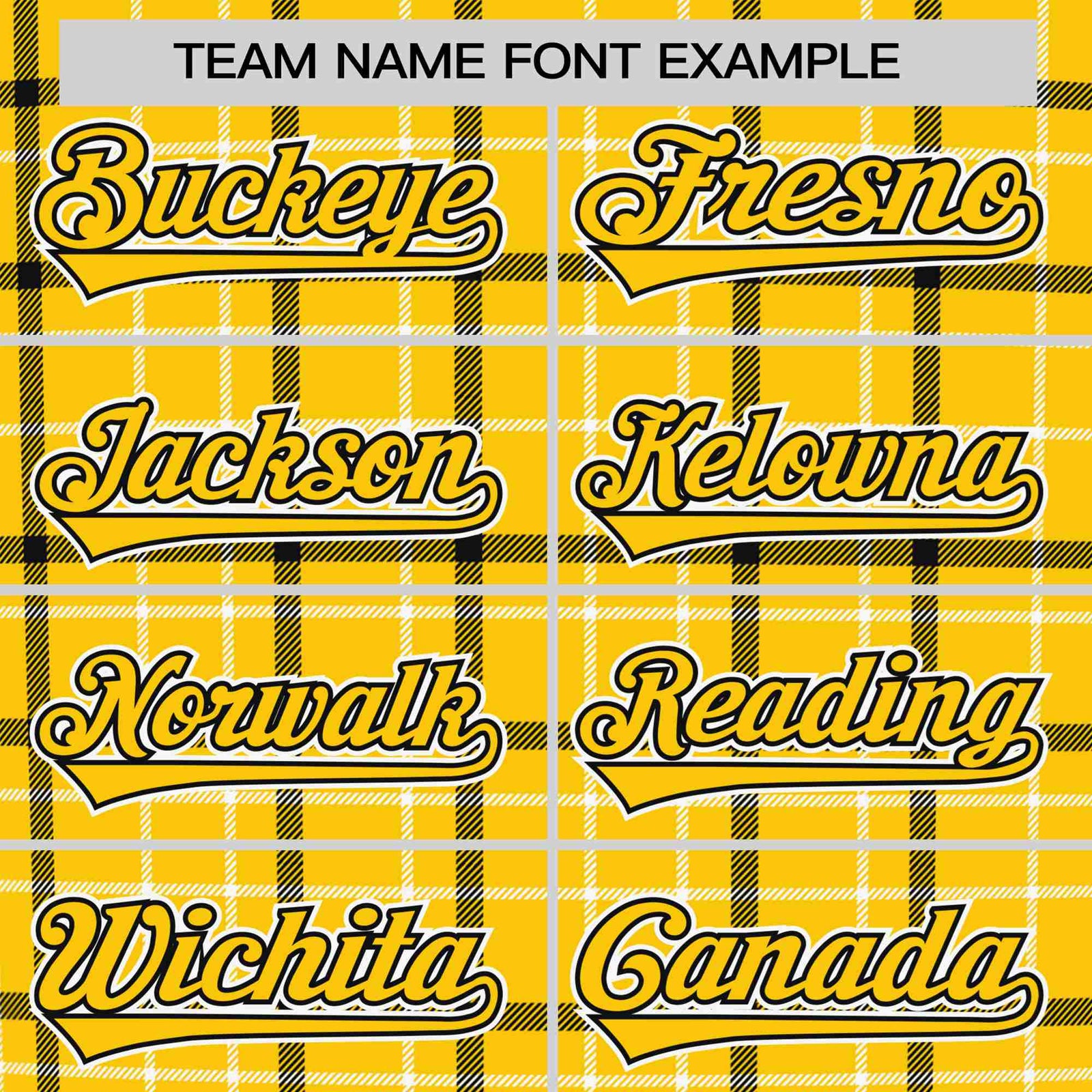 Custom Gold Black Personalized Plaid Design Authentic Baseball Jersey