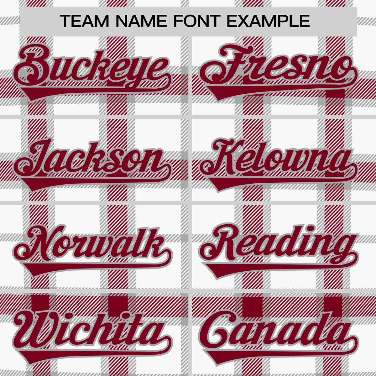 Custom White Crimson Personalized Plaid Design Authentic Baseball Jersey