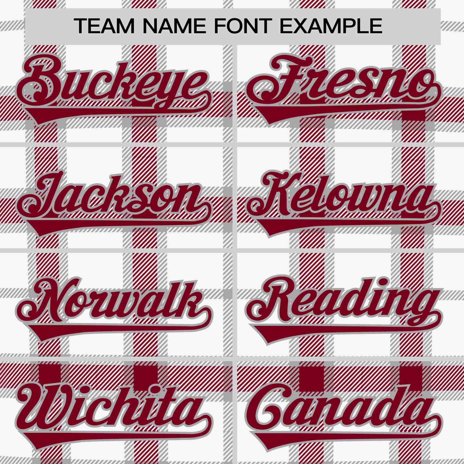 Custom White Crimson Personalized Plaid Design Authentic Baseball Jersey