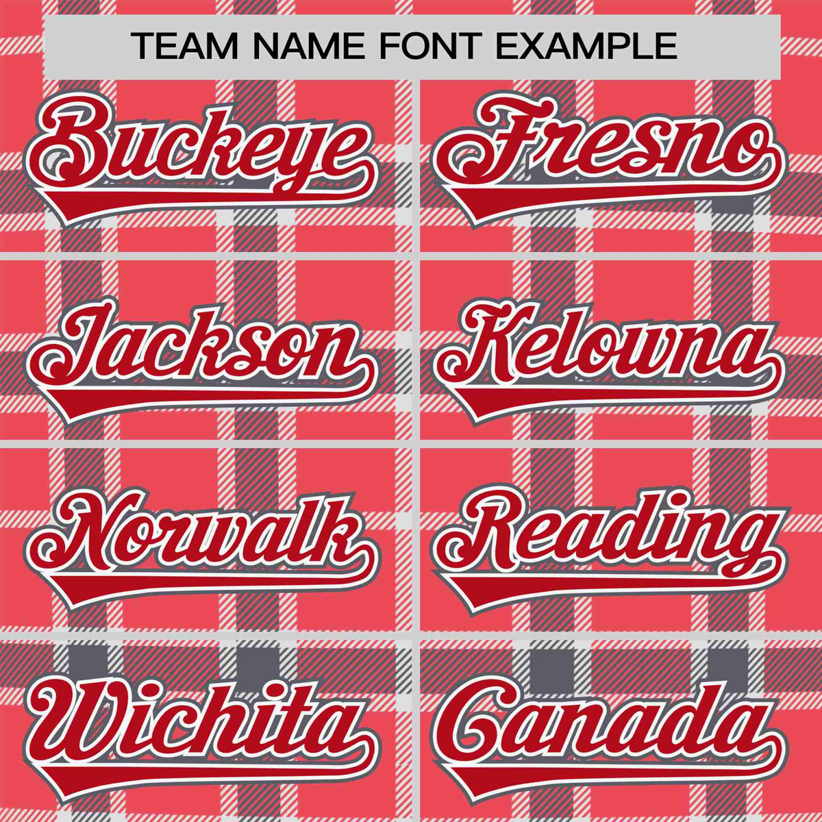 Custom Light Red Crimson Personalized Plaid Design Authentic Baseball Jersey