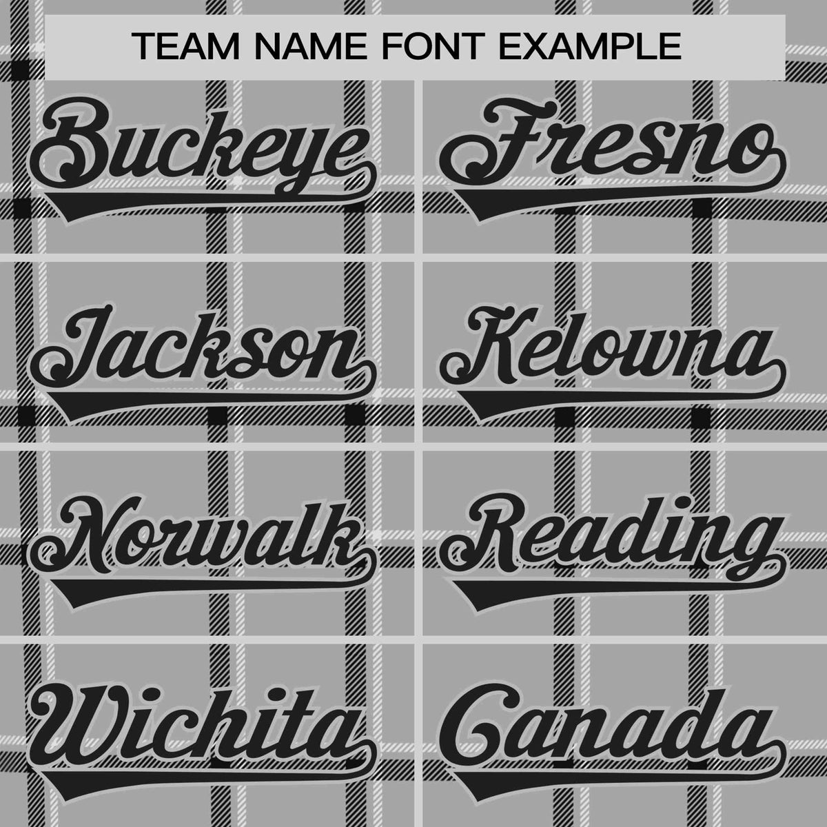 Custom Gray Black Personalized Plaid Design Authentic Baseball Jersey