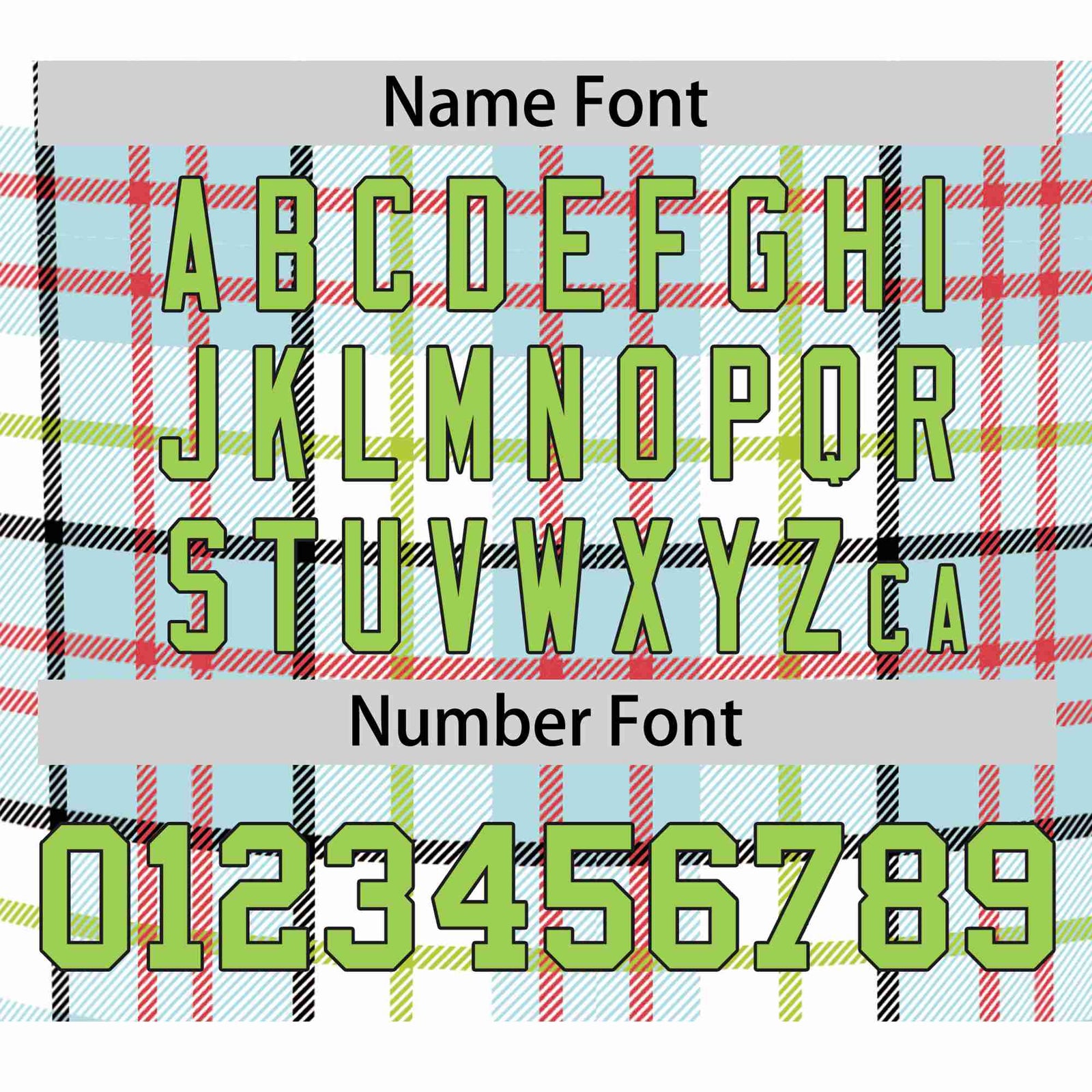 Custom White Neon Green-Red Personalized Plaid Design Authentic Baseball Jersey