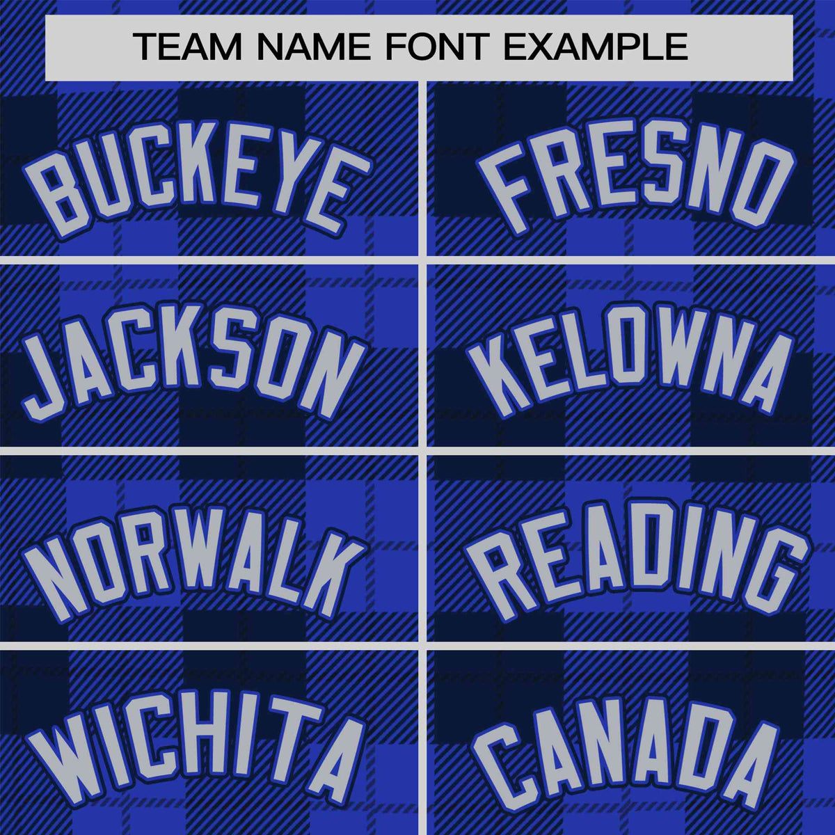 Custom Royal Navy Personalized Plaid Design Authentic Baseball Jersey