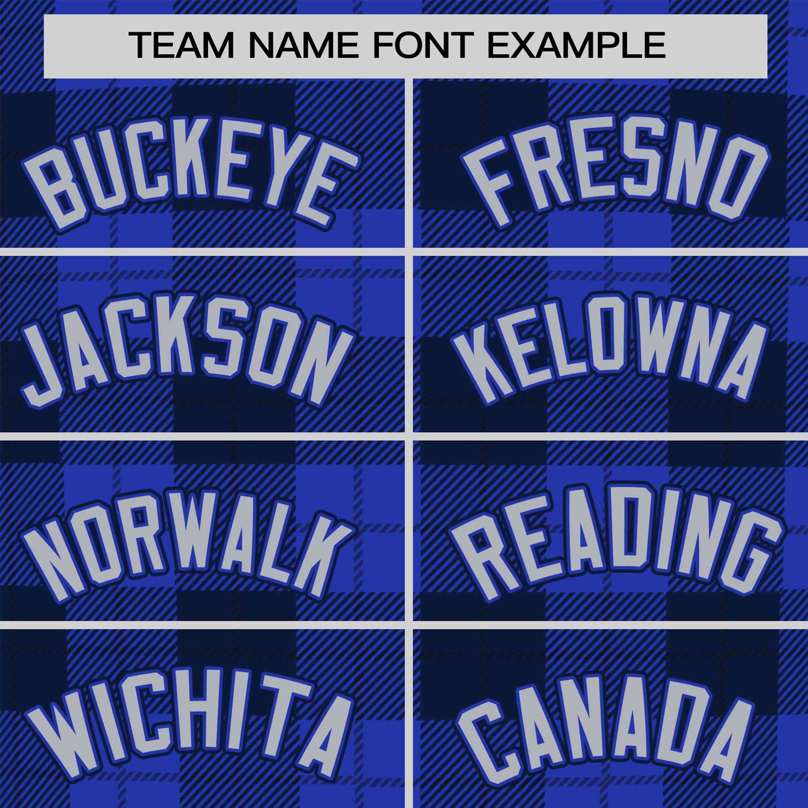 Custom Royal Navy Personalized Plaid Design Authentic Baseball Jersey